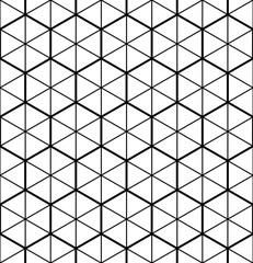 Seamless traditional Japanese geometric ornament .Black and white.