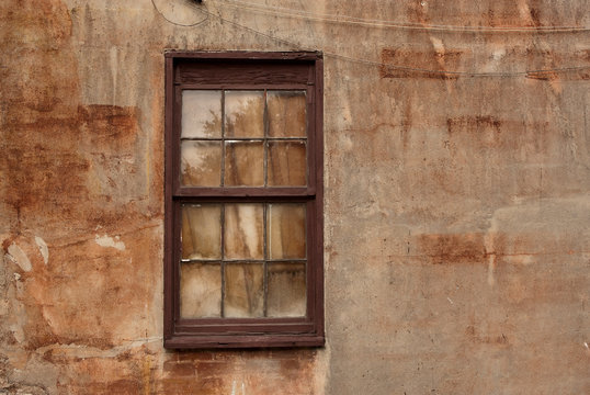 Window in Stucco Wall