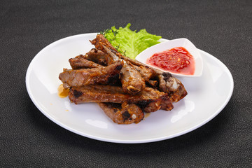 Roasted pork ribs