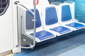 Free empty seats in public passenger transport, interior
