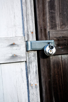 Padlock on Door