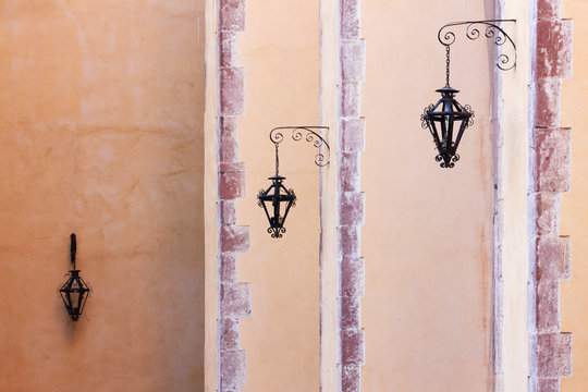 Lanterns on Wall