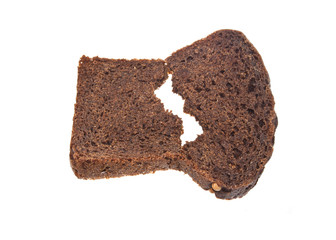 bread isolated on white background