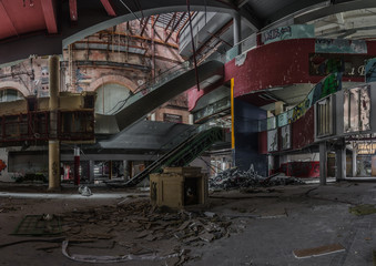 verlassene eventhalle panorama