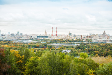 View of central Moscow from. Moscow, Russia