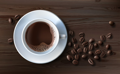 coffee, caffeine, cafétéria, tasse, arrière-plan, drink, brown