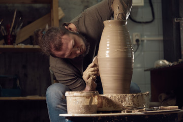 pottery art, clay product, molding