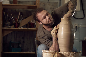 pottery art, clay product, molding