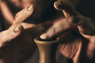 pottery art, clay product, molding