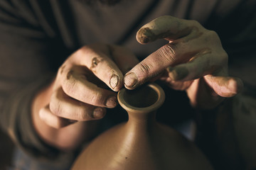 pottery art, clay product, molding