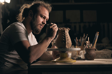 pottery art, clay product, molding