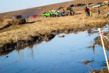 Ukrainian offroad competition in the city of Kamyanets Podilsky. 