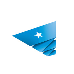 Somalia flag, vector illustration on a white background