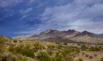 The beginning of Monsoon season up over the Arizona Desert