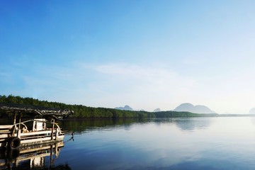 Obraz premium Mountain view, sea at Phang Nga, Thailand