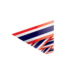 Thailand flag, vector illustration on a white background