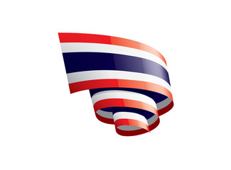 Thailand flag, vector illustration on a white background