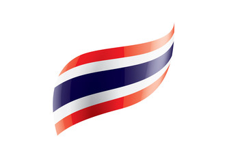 Thailand flag, vector illustration on a white background