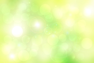 Naklejka premium Abstract gradient green light and yellow colorful spring or summer bokeh background. Beautiful texture.