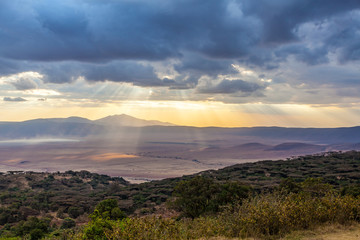 Fototapeta na wymiar ngorongoro crater area