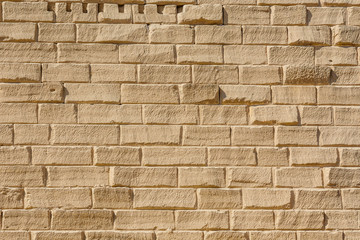 Background of the ancient brick wall in a Karnak temple. Luxor, Egypt.