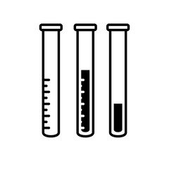 Chemistry flacks vector icons set. Science or pharmacy symbol