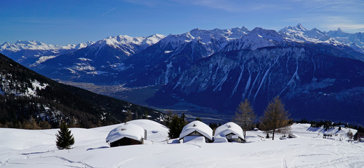 Winter im Kanton Wallis