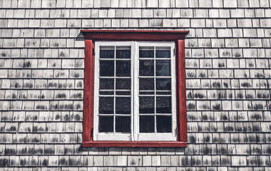 Fototapeta na wymiar Window of a traditional country house