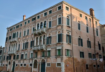 Fototapeta premium Residential building in Venice