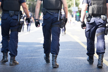 Police officers on duty