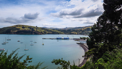 Akaroa Peninsula near Christchurch, New-Zealand