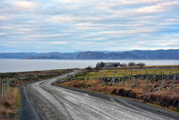 rural road in norway