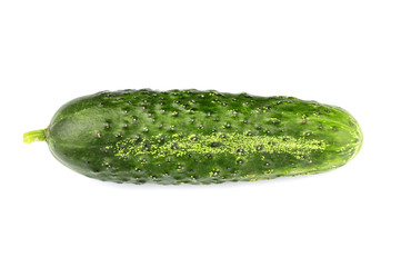 Fresh cucumber isolated.