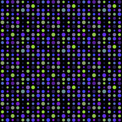 Seamless abstract pattern background with a variety of colored circles.