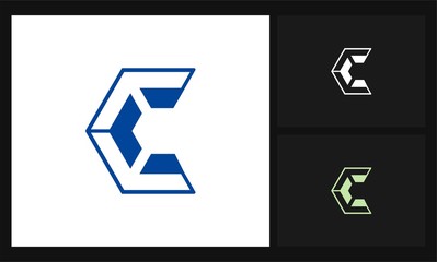 letter c business tech logo