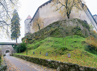 Exterior view of the Bled Castle
