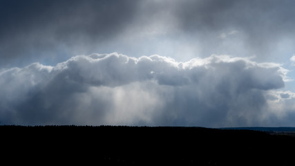 Fototapeta na wymiar Storm clouds in the sky