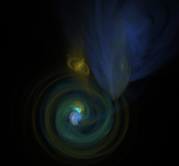 Abstract fractal art background illustration space geometry.