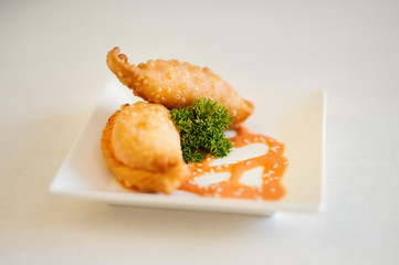 typical tapas from Cadiz Andalucia rich in colors and textures