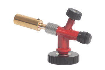 Manual gas burner isolated on white background