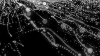 Abstract background with circles and lines. Different shades and thickness.