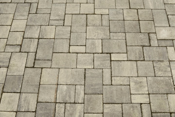 Grey stone pavement background texture