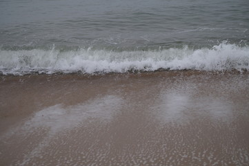 waves on beach