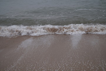 waves on beach