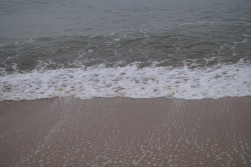 waves on beach