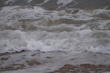 waves on beach