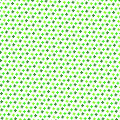 Saint Patricks Day small shamrock pattern on white background