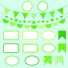 Saint Patricks Day bunting clipart