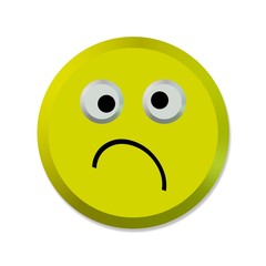 Emoji mit schlechter Laune