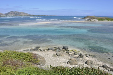 Rocky Beach in St. Martin